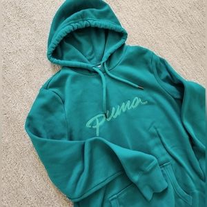 Puma green hoodie